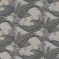 Asia Tapete Profhome 378593 Vliestapete glatt mit chinesischen Mustern matt schwarz weiß grau creme 5,33 m2 - schwarz