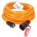 Kalle Das Kabel - Kalle Verlängerungskabel Schuko 2,5mm² Extreme Signal Orange IP54 5 Meter