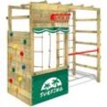 Klettergerüst Spielturm Smart Action Gartenspielgerät mit Kletterwand & Spiel-Zubehör - grün - Wickey