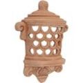 Laterne Lampe Leuchter zum Anbringen an die Wand in 100%Terracotta. Made in Italy, für den Garten, für den Aussen- und Innenbere