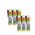 6er-Set Acryl-Dichtstoffe speziell für Fassaden Sika Sika Seal 107 Fugen und Risse - Mahagoni - 300ml - Acajou