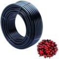 Global Network - Tropfrohr, 16 mm x 100 m, Farbe Schwarz + 100 einstellbare Tropfer 0 bis 40 l/h Exclusives Angebot