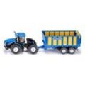 siku New Holland Traktor mit Silagewagen 1947 Spielzeugauto