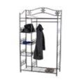 Metall-Garderobe Bern, Garderobenständer Kleiderschrank Metallregal 172x100x43cm ~ ohne Vorhang