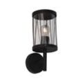 BRILLIANT Lampe Reed Außenwandleuchte stehend schwarz matt 1x A60, E27, 60W, geeignet für Normallampen (nicht enthalten) IP-Schutzart: 44 - spritzwassergeschützt