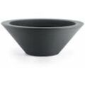 Teraplast - Moderner Vase Schio Bowl Essential aus Kunststoff für Gartenvase und Blumen und Pflanzen -100 cm / Anthrazit