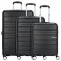 American Tourister High Turn 4 Rollen Kofferset 3-teilig universe black