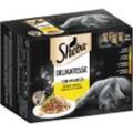 SHEBA® Portionsbeutel Mutlipack Delikatesse in Gelee Geflügel Variation 12 x 85g