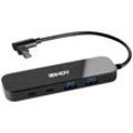 LINDY USB-Hub 4 Port USB-C® (USB 3.2 Gen 2) Multiport Hub Schwarz