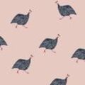 Vliestapete Guinea Fowl Blush Pink 10mx52cm - Joules