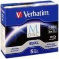 Verbatim 98913 M-DISC Blu-ray XL Rohling 100 GB 5 St. Jewelcase