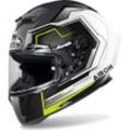 Airoh GP 550 S Rush, Integralhelm Weiß/Dunkelgrau/Schwarz/Neon-Gelb L male