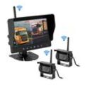 CARMATRIX HD Funk Rückfahrsystem Digital für LKW Wohnmobil Auto Transporter 7" Monitor mit Aufnahmefunktion, Mikrofon