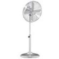 HOMCOM Standventilator mit 3 Geschwindigkeitsstufen silber 44,5 x 44,5 x 87-120 cm (BxTxH)