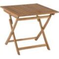 Stern Malaga Klapptisch Teak 80x80 cm Braun/Braun Teak FSC/Teak FSC