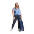 Slim Jeans mit Shaping-Effekt am Bauch, dark blue Denim, Gr.46