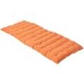 2er Bankauflage orange 100% Baumwolle - Orange - Homescapes