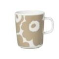 Marimekko - Oiva Unikko Becher mit Henkel 250 ml, weiß / beige