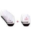 Riedel - O Wine Weingläser, Cabernet / Merlot, transparent, 600 ml (6+2 gratis)