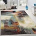 Paco Home - Designer Teppich Modern Kurzflor Wohnzimmer Bunt Trendig Meliert Multicolour 160x230 cm