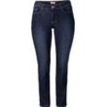 Schmale Stretch-Jeans KIRA, dark blue Denim, Gr.46