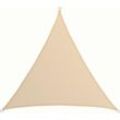 Uv Sonnensegel 5x5x5 hdpe Dreieck Sonnenschutz �berdachung Balkon Garten Beige