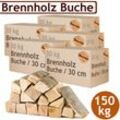 Brennholz Kaminholz Holz 5 - 500 kg Für Ofen und Kamin Kaminofen Feuerschale Grill Buche Feuerholz Buchenholz Holzscheite Wood 30 cm Flameup