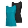 Schiesser Damen Tanktop Tops 2er Pack