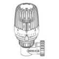 IMI Heimeier Thermostat-Kopf Set WK Winkelform, für Ventilheizkörper mit M 30x1,5 7300-00.500