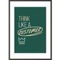 Paperflow Wandbild "Think like a customer" 210 x 297 mm