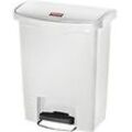 Rubbermaid Treteimer Polyethylen 30 L 27,1 (B) x 42,5 (T) x 53,6 (H) cm Weiß