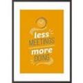 Paperflow Wandbild "Less meetings more doing" 400 x 500 mm