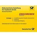 Deutsche Post Einschreiben-Label Einwurf 2,35 ¤ Deutschland 10 Stück