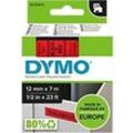 DYMO D1 Beschriftungsband Authentisch 45017 S0720570 Selbsthaftend Schwarz auf Rot 12 mm x 7 m