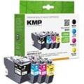 KMP Kompatibel Brother LC-3219VALDR Tintenpatrone Schwarz, Cyan, Magenta, Gelb Multipack 4 Stück