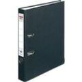 herlitz maX.file nature plus Ordner DIN A4 50 mm Schwarz 2 Ringe 10841625 Pappkarton, PP (Polypropylen) Texturiert Hochformat