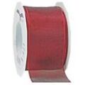 PRAESENT Organza 6076025-113 Bordeaux 60 mm x 25 m 2 Stück