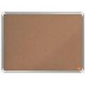 Nobo Premium Plus Wandmontierbare Pinnwand 1915179 Kork Alurahmen 600 x 450 mm Braun