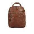 X-Zone Rucksack Damen Leder, cognac