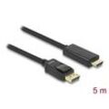 DeLOCK DisplayPort 1.1/High Speed HDMI Kabel 5,0 m schwarz, 1 St.