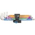 Wera 3950/9 Hex-Plus Multicolour HF Stainless 1 05022699001 Innen-Sechskant Winkelschraubendreher-Set