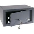 Möbeltresor Doppelbartschloss, Hotelsafe, Zimmersafe, 31 x 25 x 17 cm, anthrazit, 49217-11 - HMF