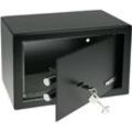 Möbeltresor Doppelbartschloss, Safe, 31 x 20 x 20 cm, Schwarz, 49200-02 - HMF