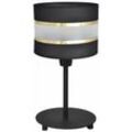 Helam Lighting - Helam helen Tischlampe mit rundem Schirm Schwarz, Gold 20cm