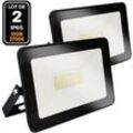 2 LED-Fluter 100W Ipad Warmweiß 3000K Hohe Helligkeit