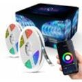 B.k.licht - WiFi led tv Band 4m usb Streifen Smart Home app Lichtleiste rgb dimmbar Stripes