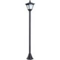 Outsunny - Solar Laterne Gartenlaterne Wegleuchte mit led 30 Lumen Schwarz 15 x 15 x 120cm