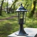 Deuba - monzana® Außenleuchte Wetterfest IP44 Anthrazit Alu Guss Vintage Laterne Außenlampe Außen Garten Beleuchtung 6x Sockelleuchte