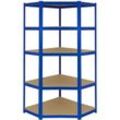 T-Rax Eckregal 90cm l x 45cm b - Blau - Monster Racking