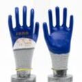 Faba EP-1302 Nitrilbeschichtete Handschuhe 3 / 4 Beschichtung Poleyester Strickhandschuhe Arbeitshandschuhe Sicherheits-Handschuhe EN388 8/M 12 Paar